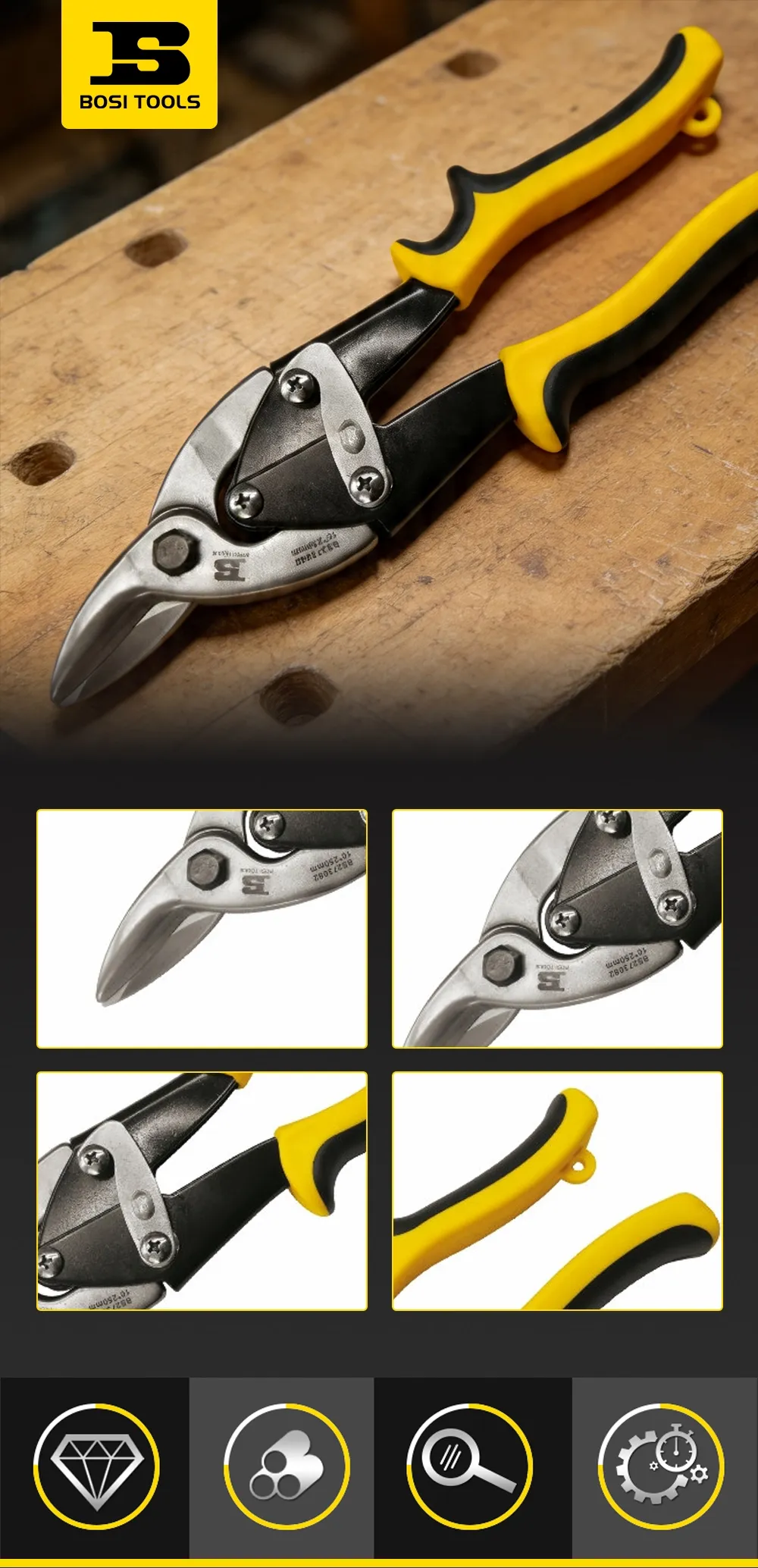 Chrome Vanadium Steel Aviation Shears